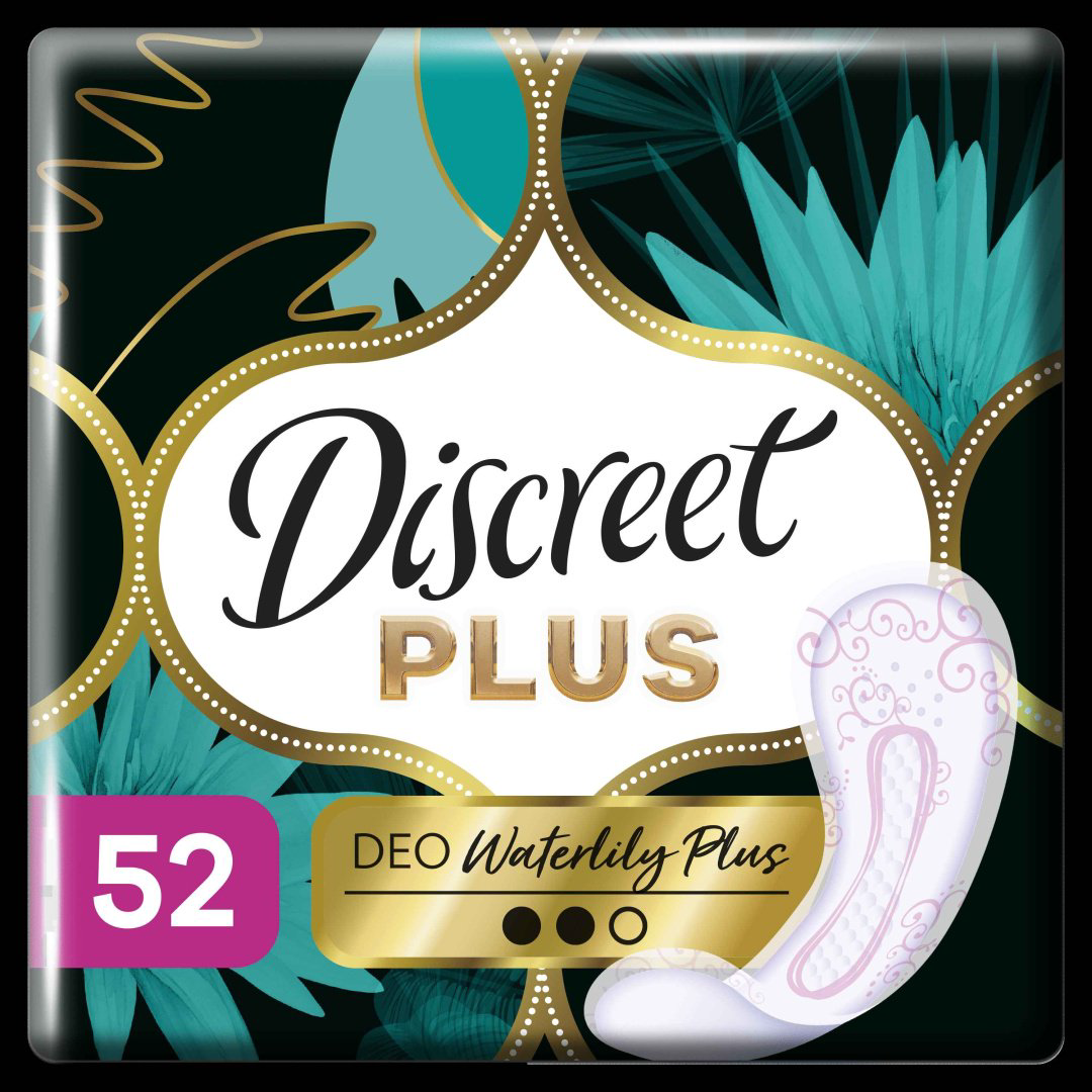 Discreet прокладки ежедневные Deo Waterlily Plus 52 шт купить,NaN