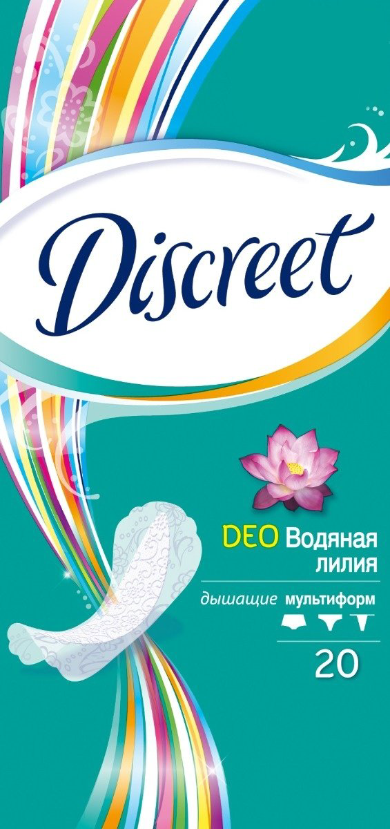 Discreet прокладки Deo Multiform Water Lily 20 шт купить,NaN