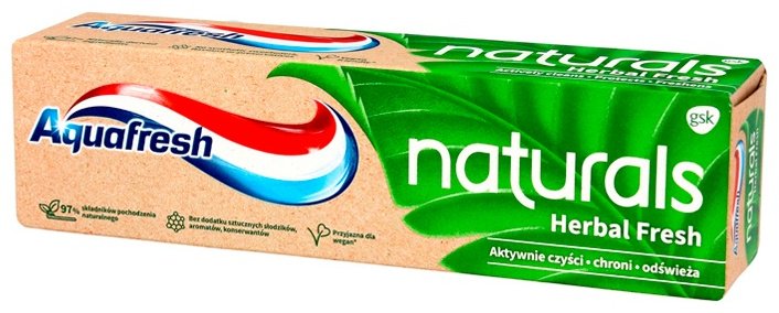 Aquafresh зубная паста Natural Herbal Fresh 75 г