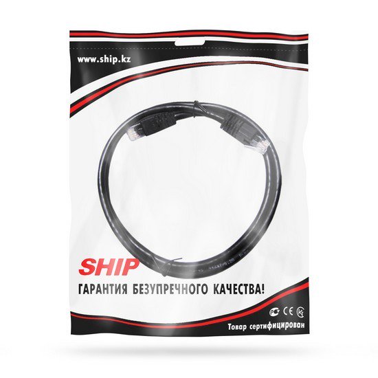 Патч Корд Ship S6025BK0100-P Cat.6 1м чёрный - ForteMarket Патч Корд Ship S6025BK0100-P Cat.6 1м чёрный купить,0