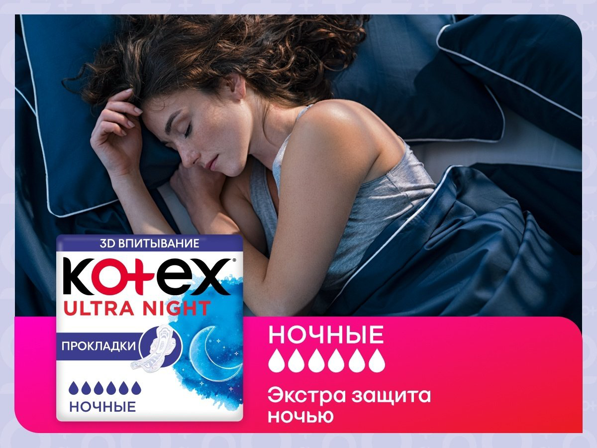 Kotex прокладки Ultra Night 24 шт купить,NaN