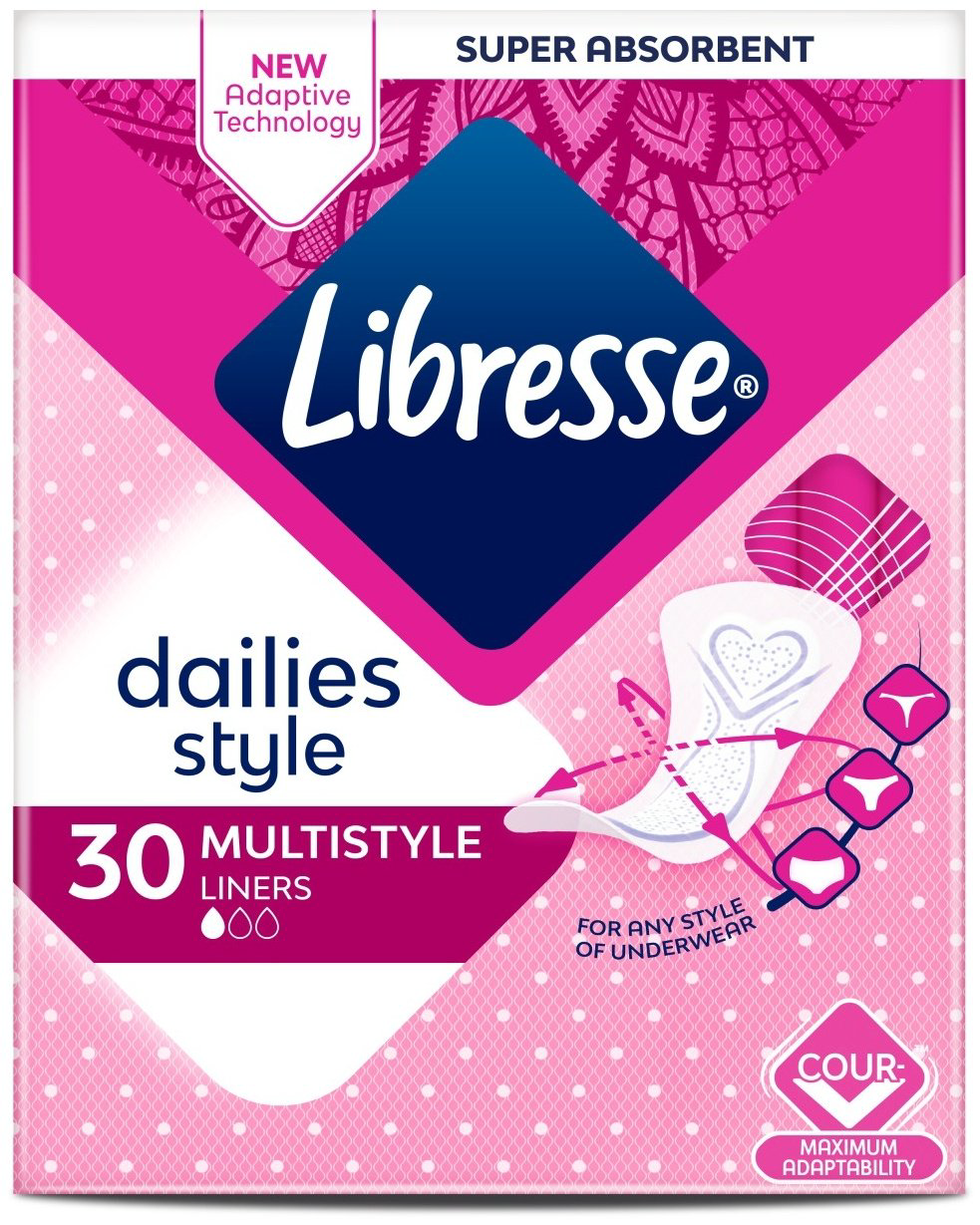 Libresse прокладки ежедневные MultiStyle 30 шт купить,NaN