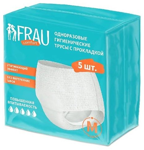 FRAU менструальные трусики одноразовые с прокладкой M 5 шт