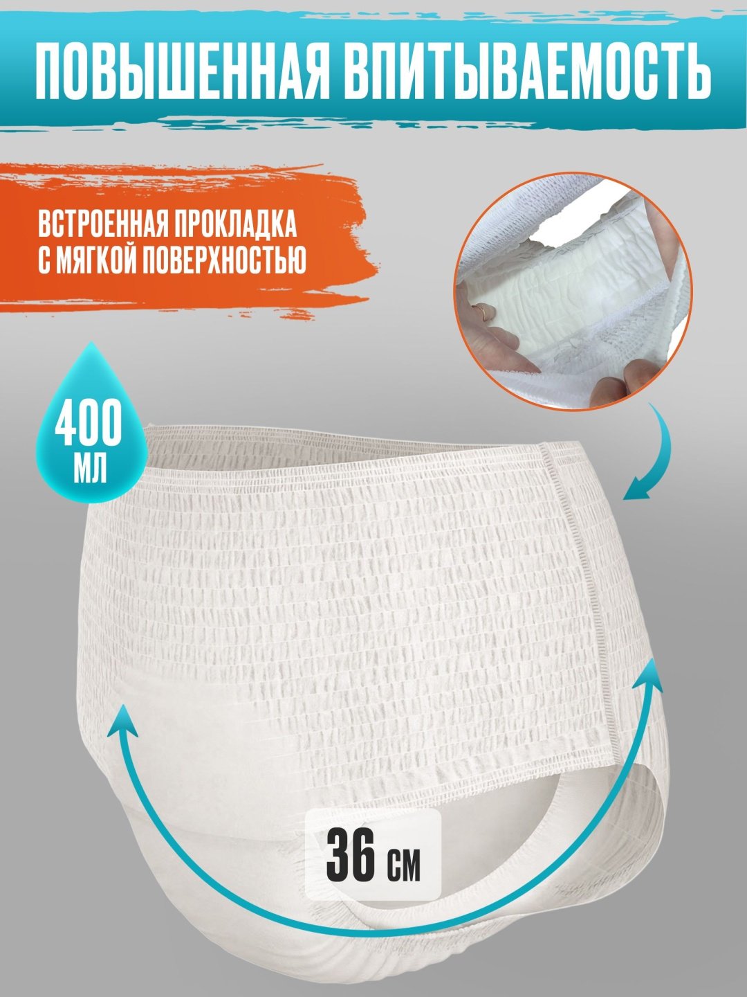 FRAU менструальные трусики одноразовые с прокладкой M 5 шт