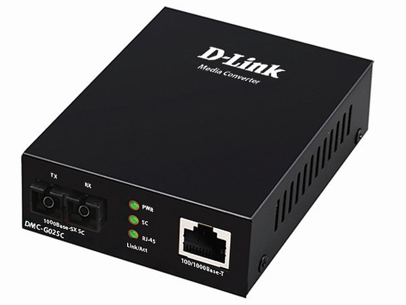 Медиаконвертер D-link DMC-G02SC/A1A черный
