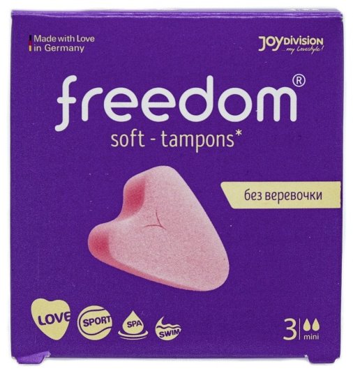 Freedom тампоны Soft mini 3 шт купить,NaN