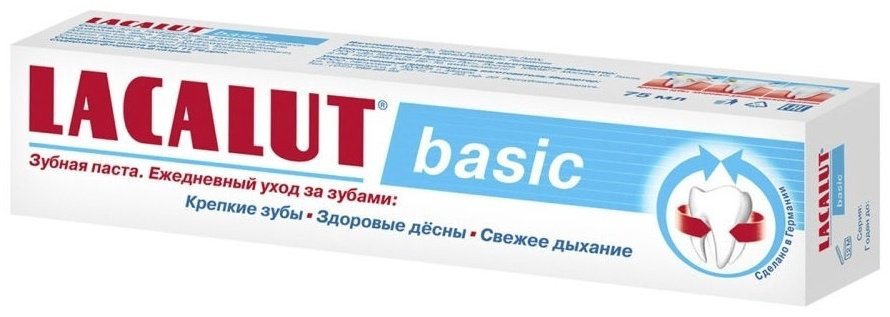 Lacalut зубная паста Basic 75 мл купить,NaN