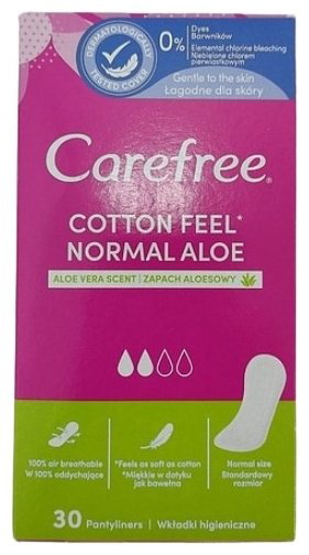 Carefree прокладки ежедневные Cotton Feel Normal Aloe 30 шт купить,NaN