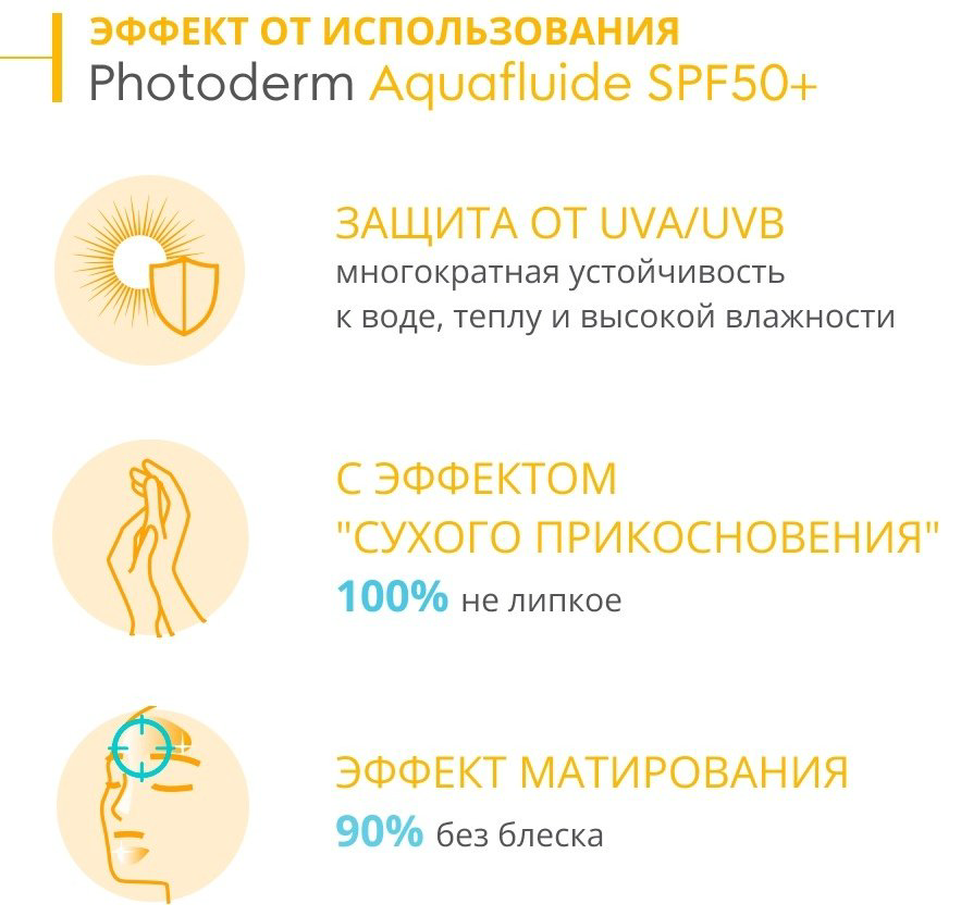 Bioderma флюид Photoderm Aquafluide light SPF50+ для лица, для зоны декольте 40 мл купить,NaN