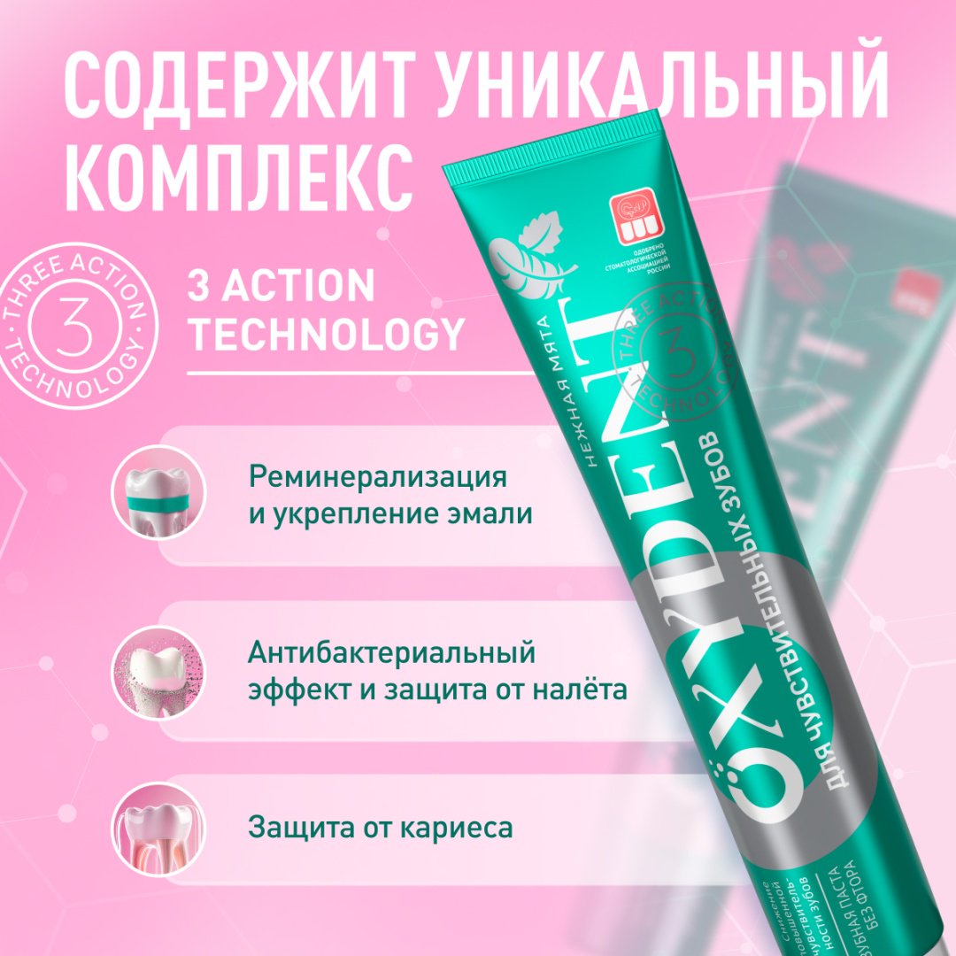 Synergetic зубная паста Oxydent для чувствительных зубов 100 г купить,NaN