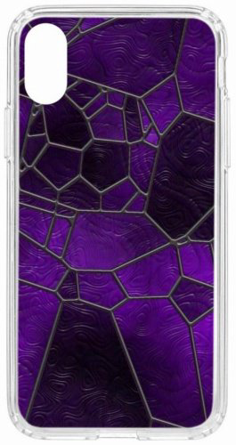 Чехол КRUЧЕ для iPhone X, iPhone Xs фиолетовый купить,NaN