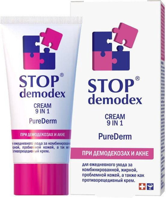 Purederm крем Stop Demodex 9 in 1 для лица 50 мл купить,NaN