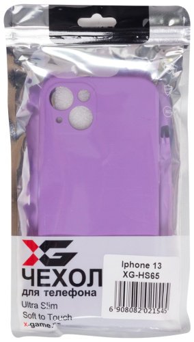 Чехол X-Game XG-HS65 для iPhone 13 фиолетовый - ForteMarket Чехол X-Game XG-HS65 для iPhone 13 фиолетовый купить,0