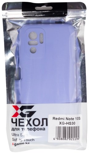 Чехол X-Game XG-HS30 для Redmi Note 10S фиолетовый купить,0