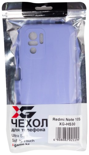 Чехол X-Game XG-HS30 для Redmi Note 10S фиолетовый купить,NaN