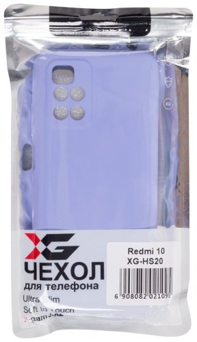 Чехол X-Game XG-HS20 для Redmi 10 фиолетовый купить,NaN