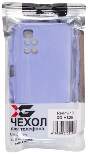 Чехол X-Game XG-HS20 для Redmi 10 фиолетовый купить,NaN