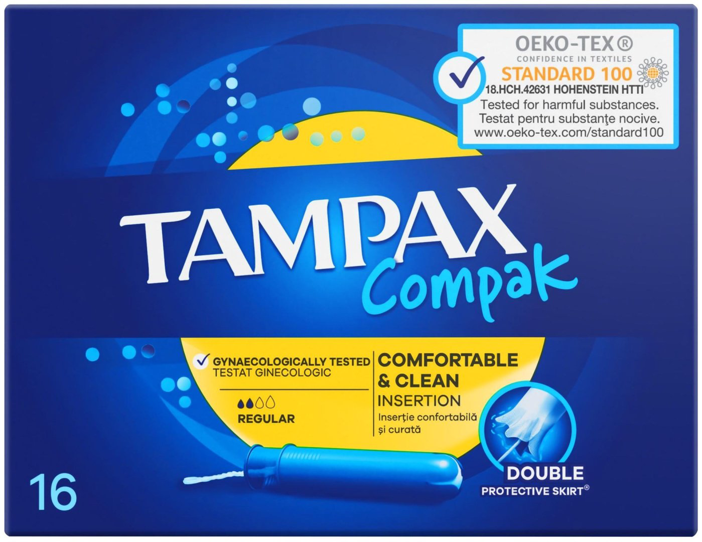 TAMPAX тампоны Compak Regular 16 шт купить,NaN