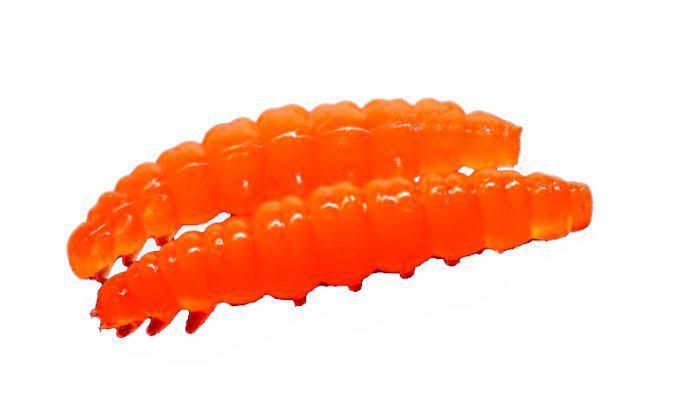 Мягкая приманка Libra Lures Larva 35мм Сыр 011 Hot Orange 12шт купить,NaN