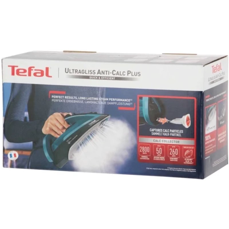 Утюг Tefal Ultragliss Plus FV6832E0 синий купить,NaN