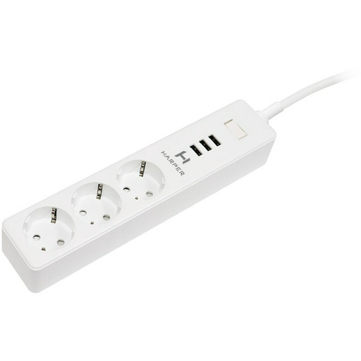 Сетевой фильтр Harper UCH-315 1.5м белый
