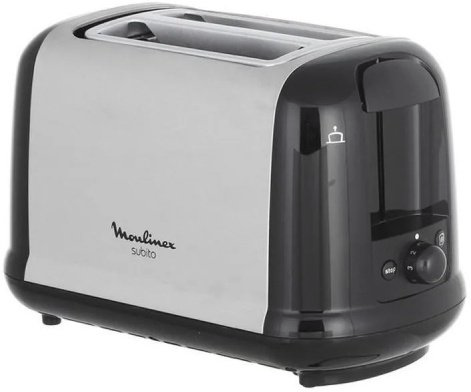 Тостер Moulinex LT260830 черно-серебристый