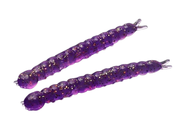 Мягкая приманка Libra Lures Slight Worm 38мм Сыр 020 Purple With Glitter 15шт купить,NaN