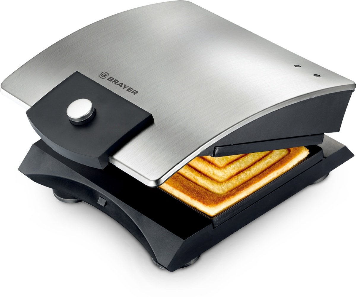 Сэндвичница Brayer BR2204 серебристая купить,NaN
