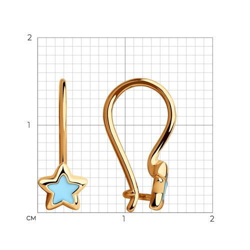 Серьги Diamant 51-120-00672-1 1гр. купить,NaN