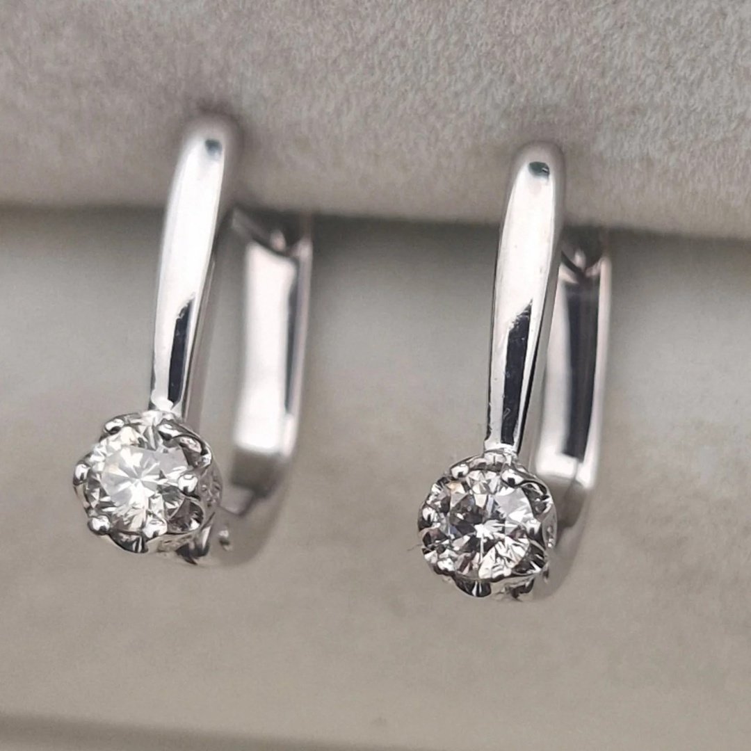 Серьги Deimantas 105581163 2,26гр 0,316ct. купить,NaN