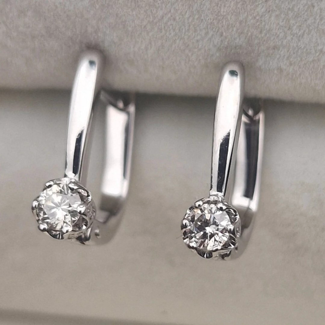 Серьги Deimantas 105581163 2,26гр 0,316ct. купить,NaN