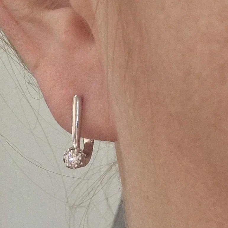 Серьги Deimantas 105581163 2,26гр 0,316ct. купить,NaN