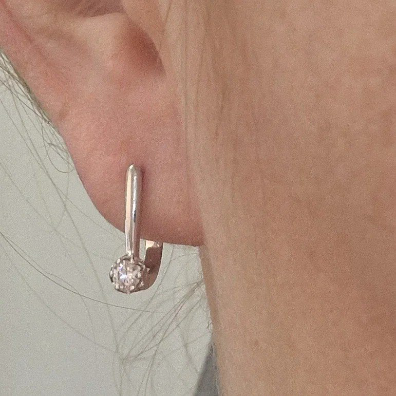 Серьги Deimantas 105581163 2,26гр 0,316ct. купить,NaN