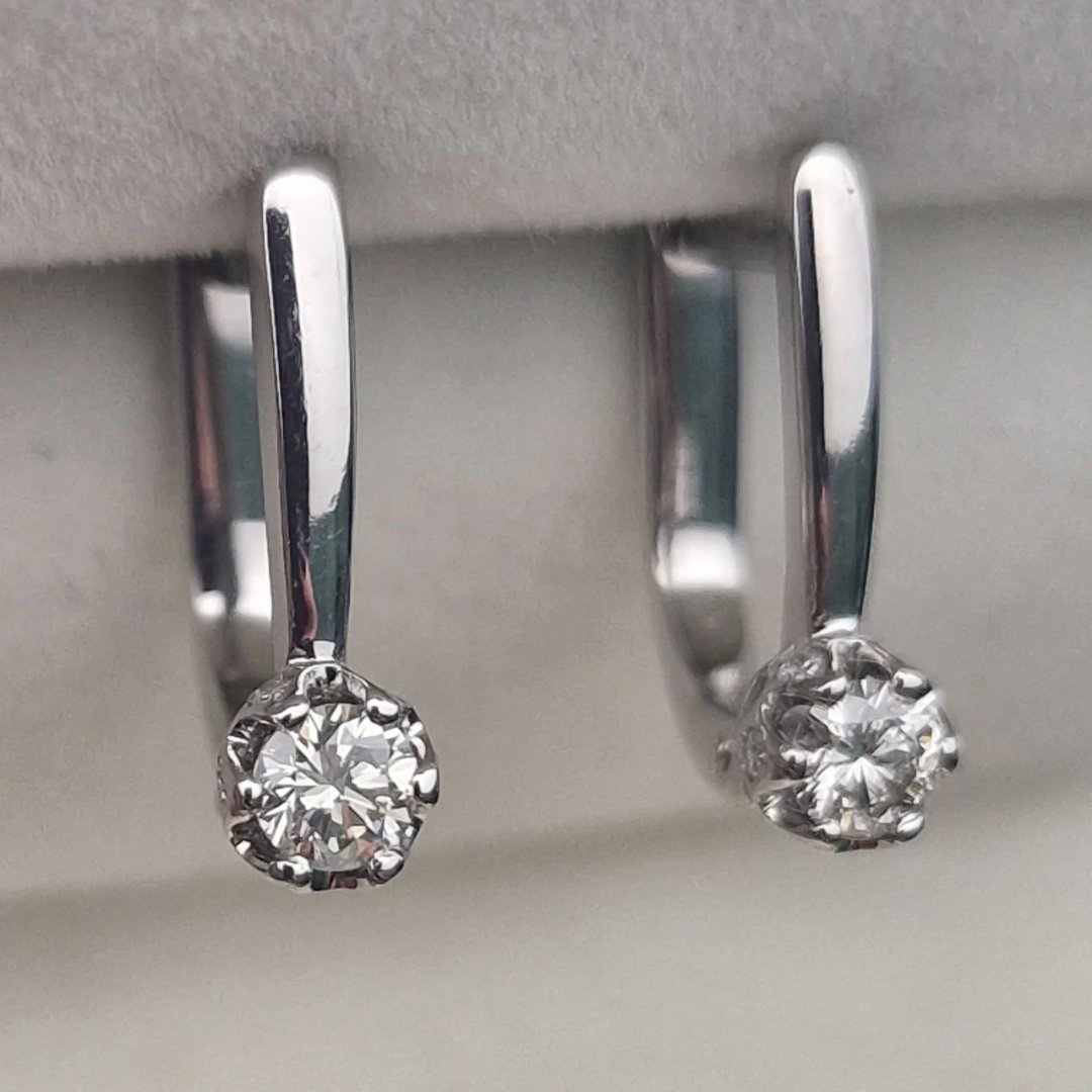 Серьги Deimantas 105581163 2,26гр 0,316ct. купить,NaN