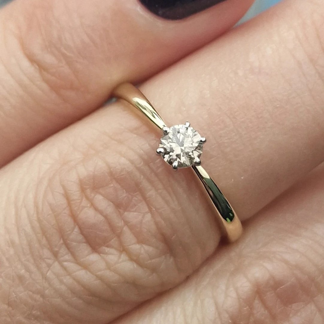 Кольцо Deimantas 105604679 16р 1,39гр 0,224ct. купить,NaN