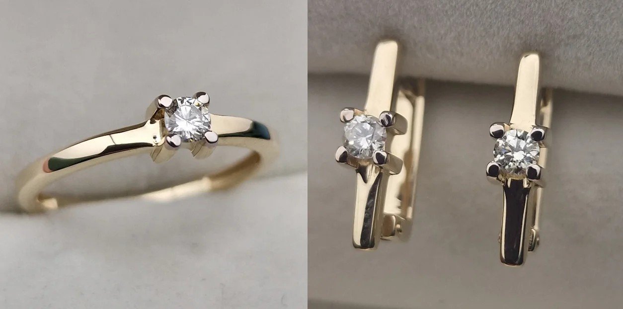 Комплект Deimantas 105611561 17р 0,13ct 0,253ct. купить,NaN