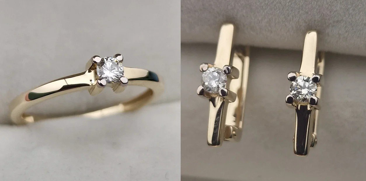 Комплект Deimantas 105611561 17р 0,13ct 0,253ct. купить,NaN
