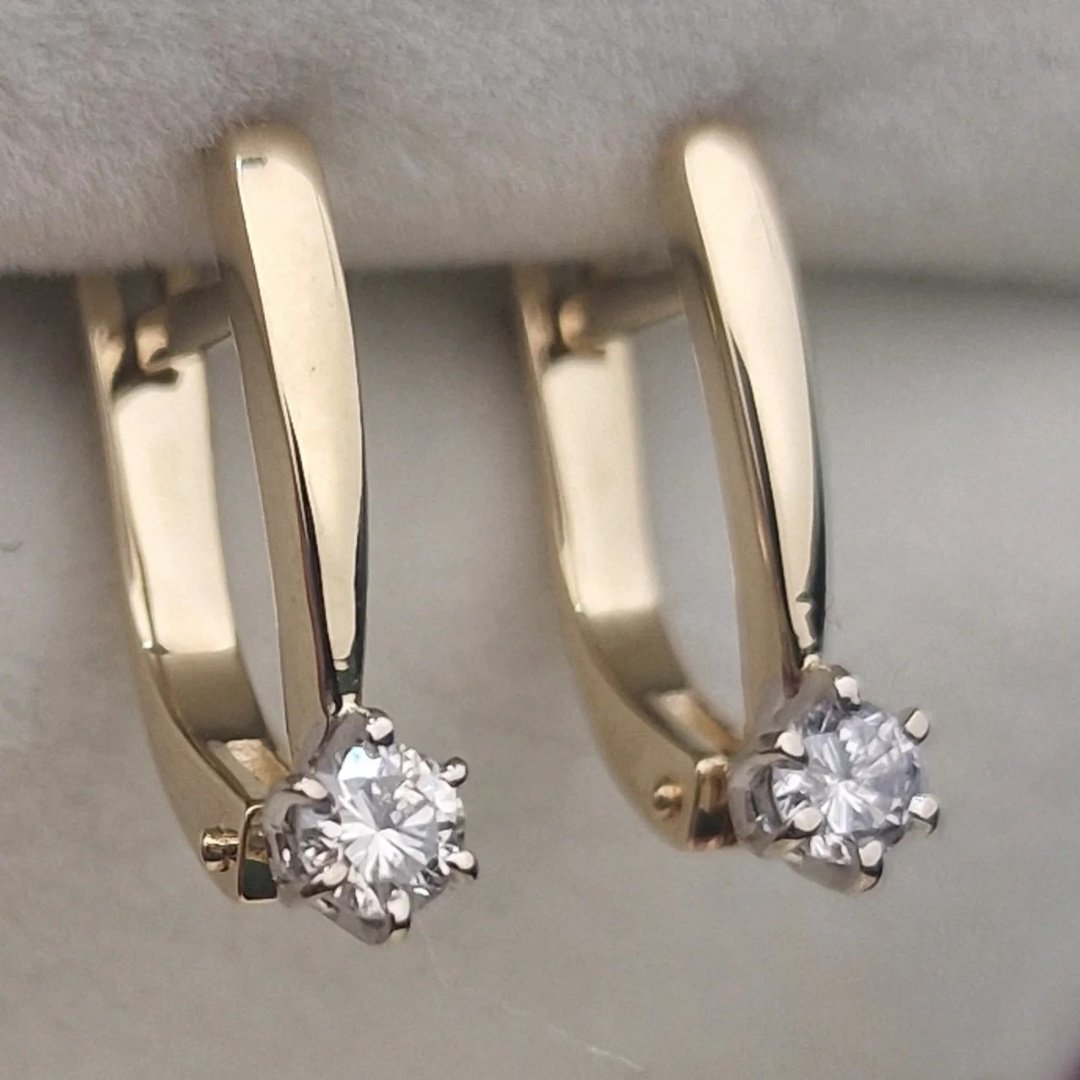 Серьги Deimantas 105562815 2,48гр 0,274ct. купить,NaN