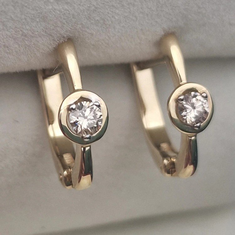 Серьги Deimantas 105562894 2,44гр 0,24ct. купить,NaN