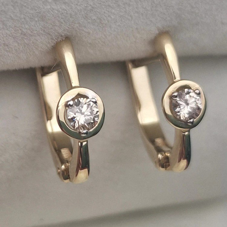 Серьги Deimantas 105562894 2,44гр 0,24ct. купить,NaN
