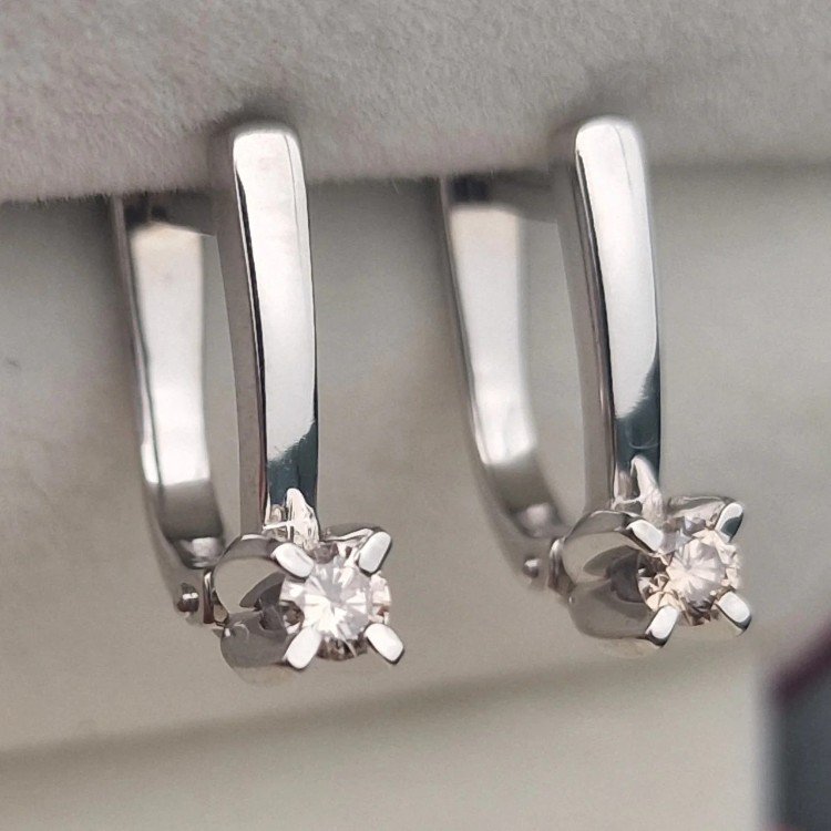 Серьги Deimantas 105579409 2,84гр 0,191ct. купить,NaN