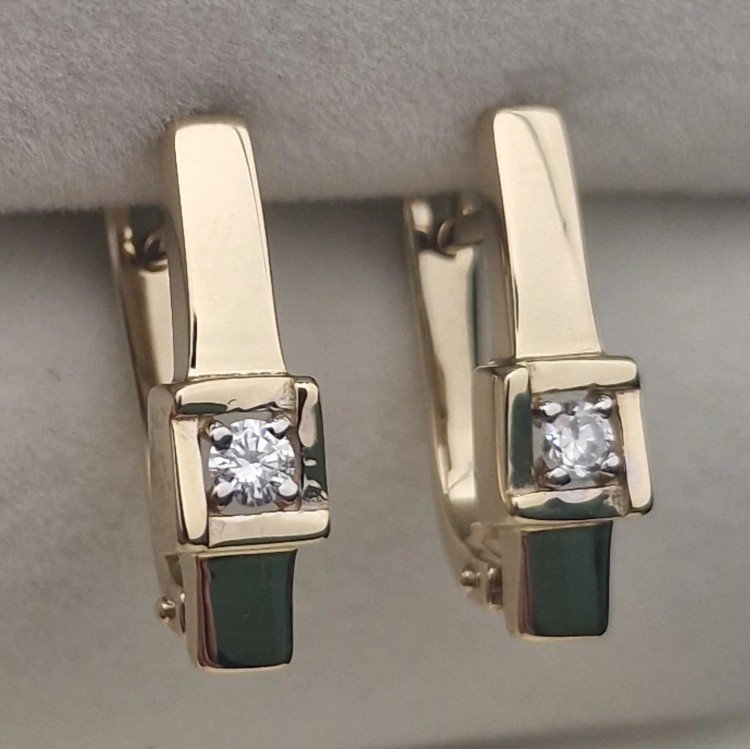 Серьги Deimantas 105562987 3,17гр 0,143ct. купить,NaN