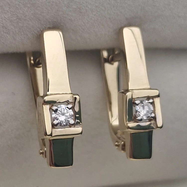 Серьги Deimantas 105562987 3,17гр 0,143ct. купить,NaN