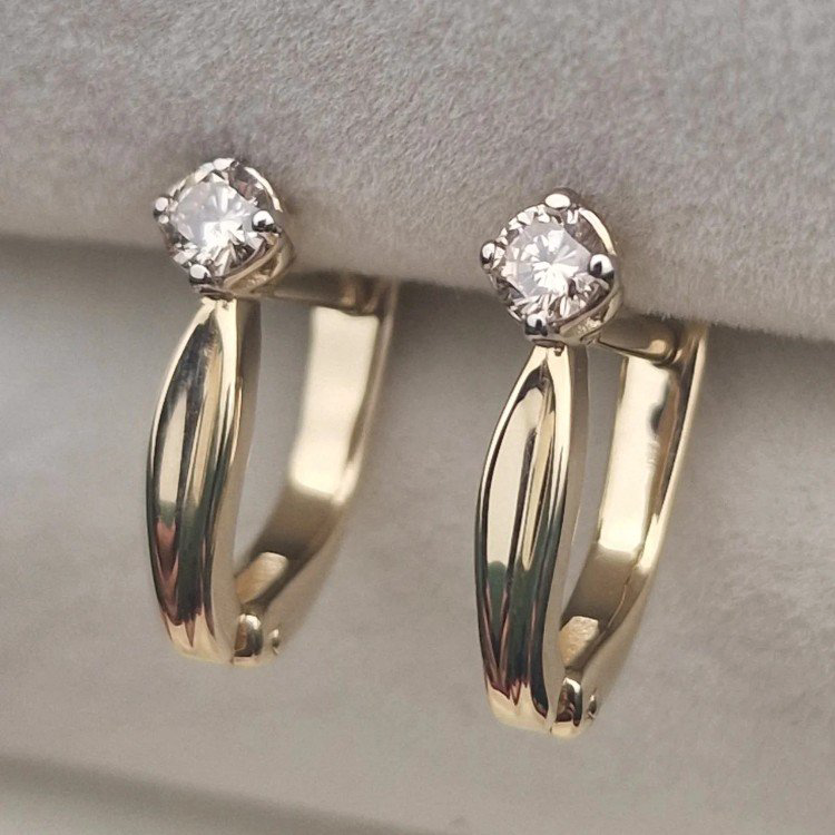 Серьги Deimantas 105563551 2,31гр 0,23ct. купить,NaN
