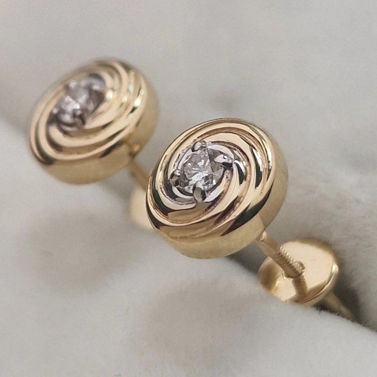 Серьги Deimantas 105562799 2,34гр 0,12ct. купить,NaN