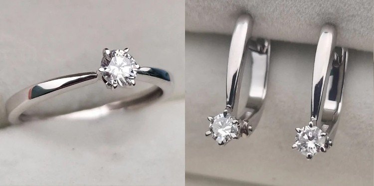 Комплект Deimantas 105607943 15,5р 3,61гр 0,205ct 0,302ct. купить,NaN