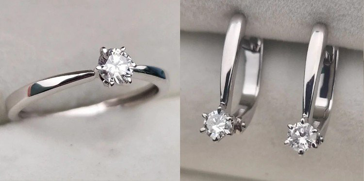 Комплект Deimantas 105607943 15,5р 3,61гр 0,205ct 0,302ct. купить,NaN