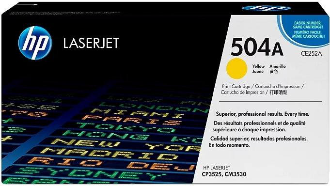 Картридж HP CE252A желтый
