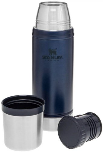 Классический термос STANLEY 10-01228-088 CLASSIC VAC 0.47 л синий купить,NaN