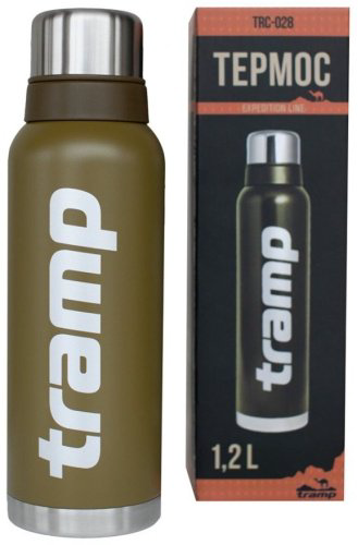 классический термос Tramp 1.2 л TRC-028-OL зеленый купить,NaN